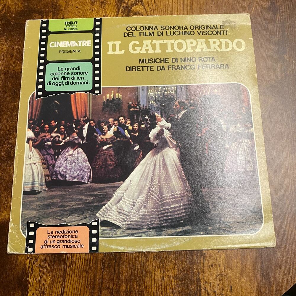 Il Gattopardo soundtrack Nino Rota Franco Ferrara LP vinyl